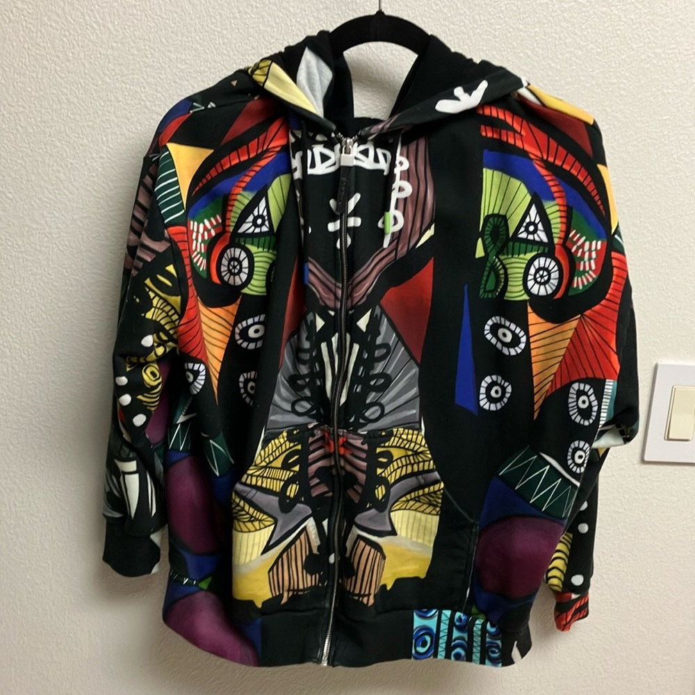 Desigual oversized beautiful colorful hoodie!